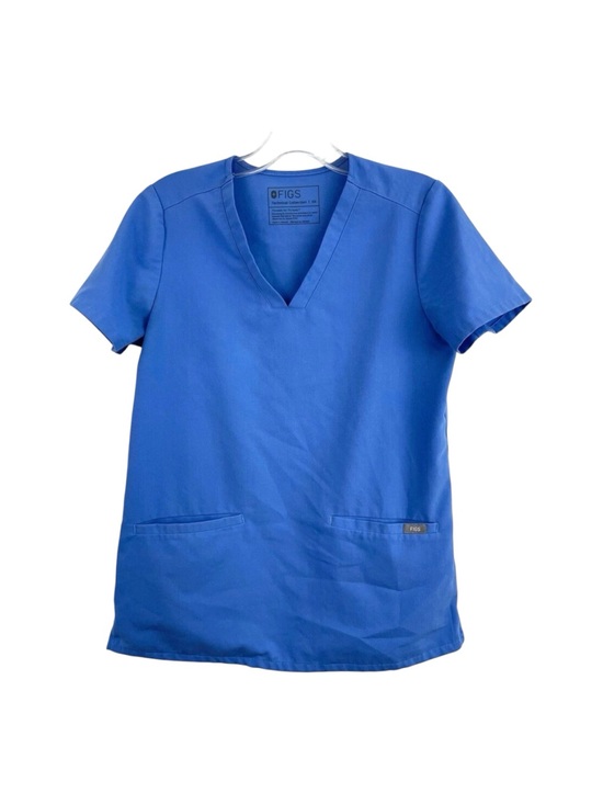 Figs Tops - FIGS Casma Top Sz XS Blue Technical Collection Scrub FW1100 Nurse Vet Doctor